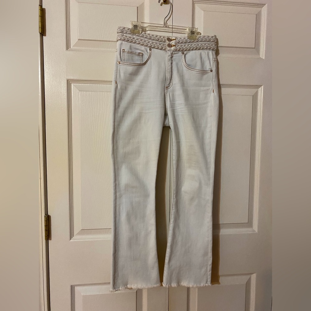 Veronica Beard 26/2 Carly Braided Waist Jeans